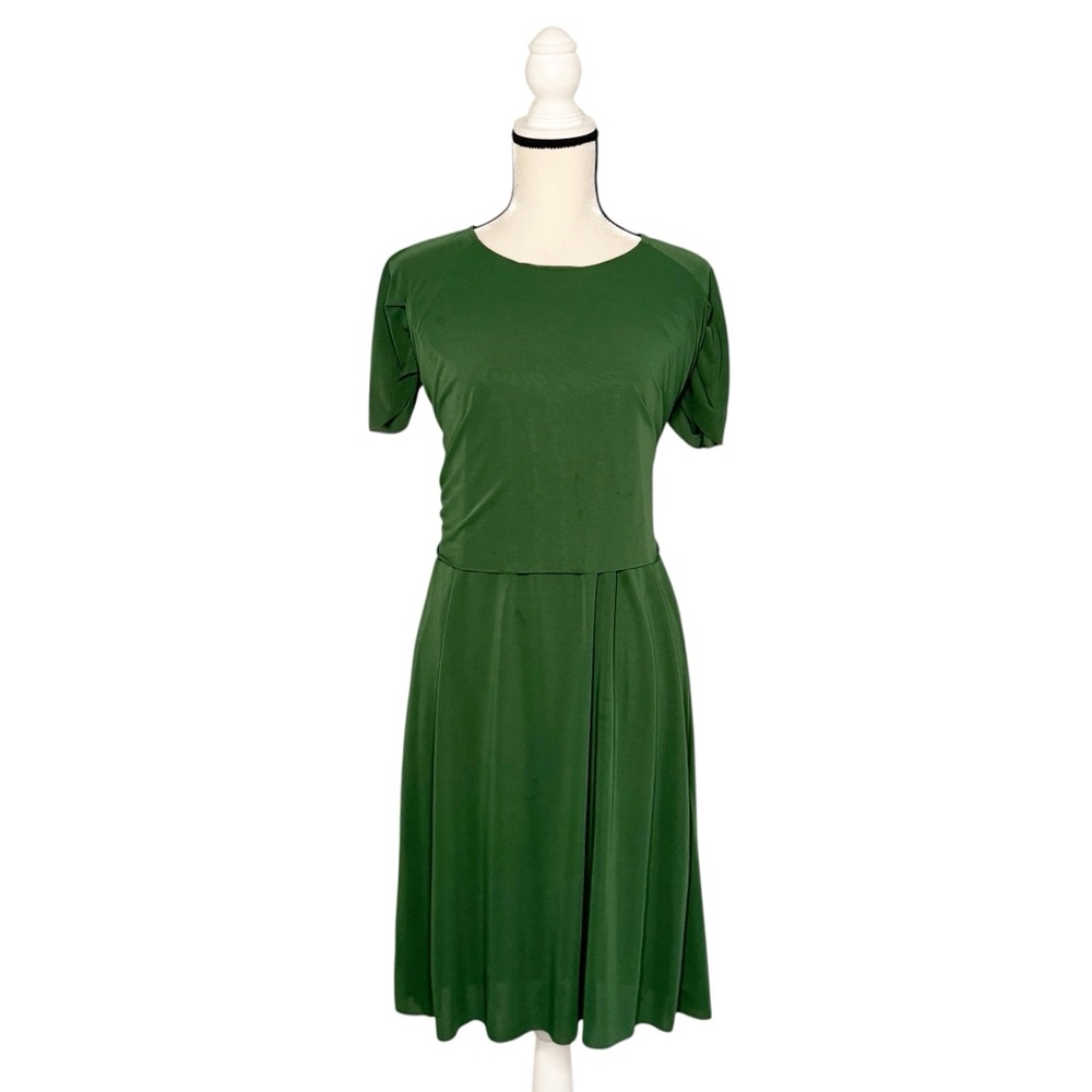 COS Emerald Green Tie Back Dress Size M